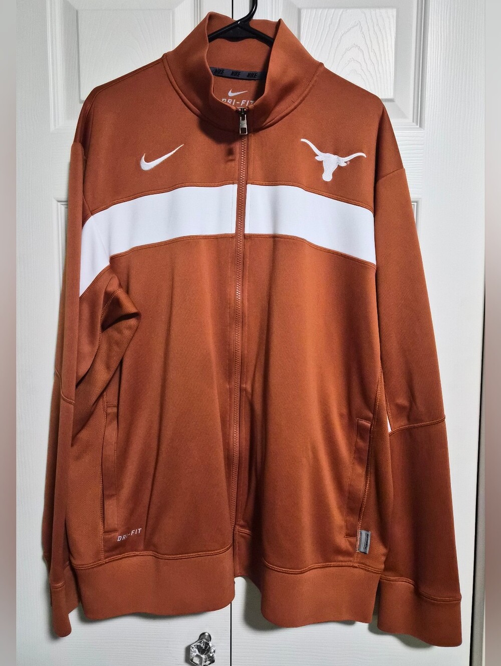 Men's Nike Dri-fit Texas Longhorns Authentic Team Issue Track Jacket Sz. XL
